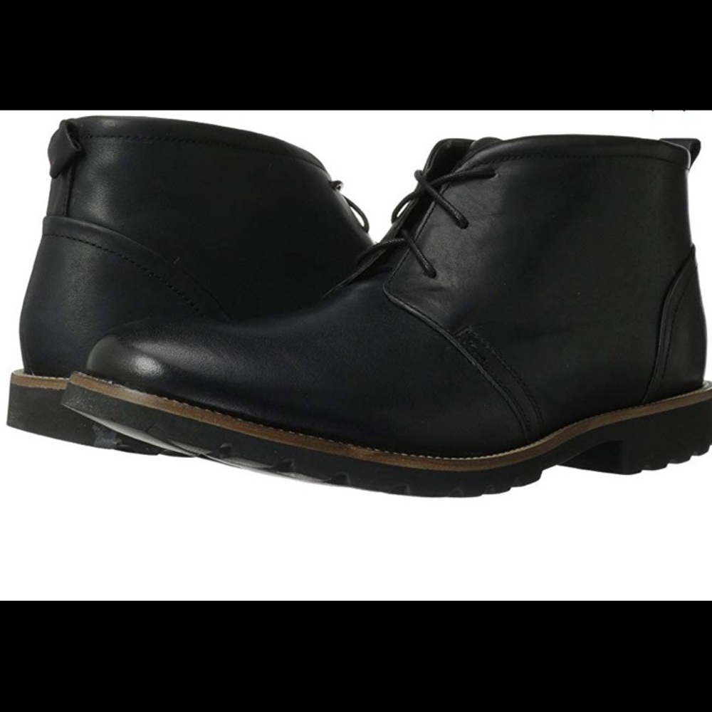 Men’s black Rockport dress boots